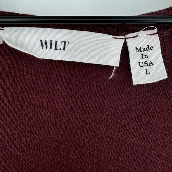 Wilt Original Hi-Lo Oversized Relaxed Lagenlook Tank Dress - Burgundy - Large - Picture 8 of 10